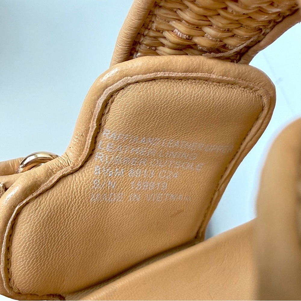 TORY BURCH || Kira Raffia Platform Sport Sandals Double T Logo Resort Summer 8.5 - Picture 13 of 13